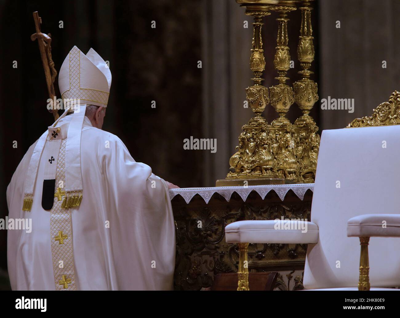 Vatican City, Italien. 02nd Feb, 2022. Pope Francis "feast of candles