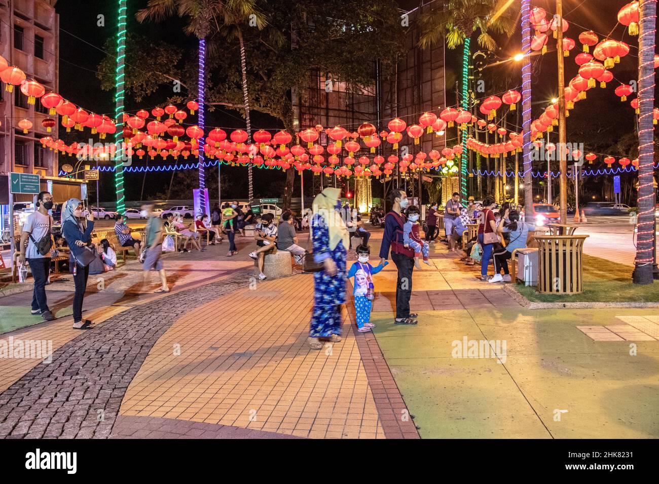 Gaya Street night market during build up to Chinese New Year