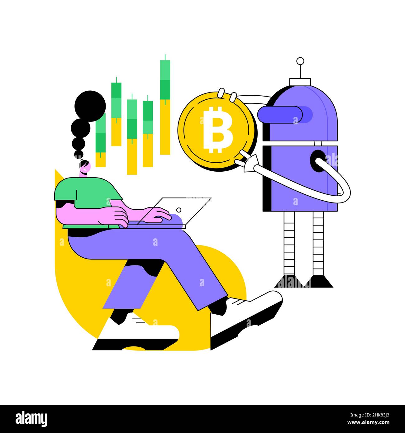 Crypto trading bot abstract concept vector illustration. Automated AI  tradings, best bitcoin trading bot analyze cryptocurrency market data,  financial exchange, earning profit abstract metaphor Stock Vector Image &  Art - Alamy