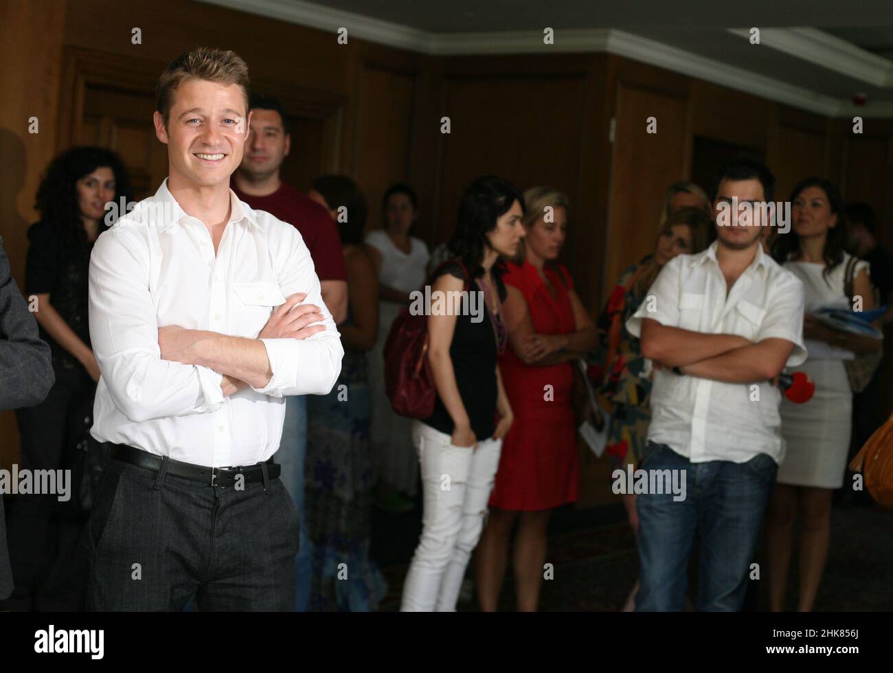 ISTANBUL, TURKEY - JUNE 17: Famous American actor and producer Benjamin McKenzie on June 17, 2010 in Istanbul, Turkey. He is known for playing Ryan Atwood in the television series The O.C. Stock Photo