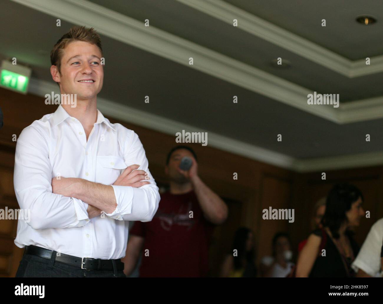 ISTANBUL, TURKEY - JUNE 17: Famous American actor and producer Benjamin McKenzie on June 17, 2010 in Istanbul, Turkey. He is known for playing Ryan Atwood in the television series The O.C. Stock Photo