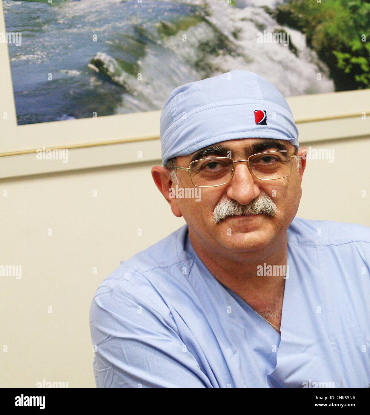 ISTANBUL, TURKEY - JULY 29: Famous Turkish medical doctor, coronary and cardiovascular surgeon Prof. Dr. Bingur Sonmez portrait on July 29, 2010 in Istanbul, Turkey. Stock Photo
