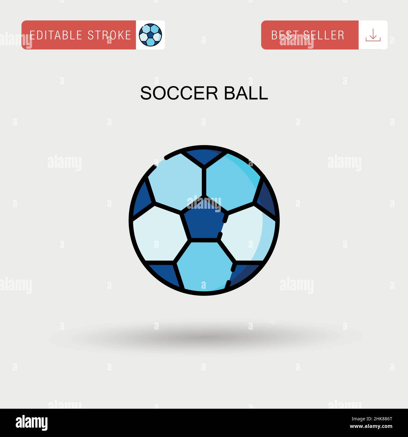 Soccer ball Simple vector icon Stock Vector Image & Art Alamy