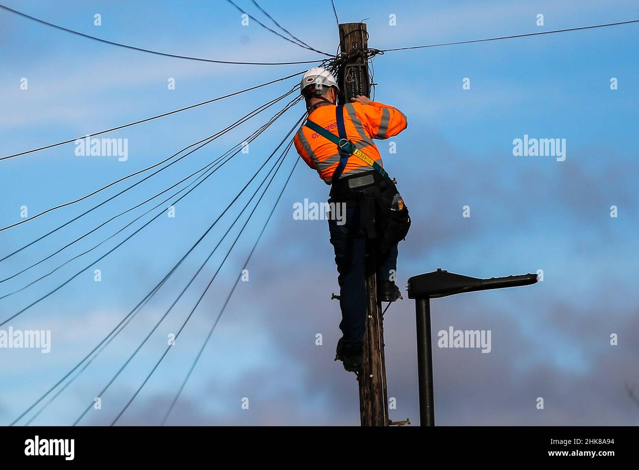 A network engineer from Openreach, a unit of BT Group Plc at the top of