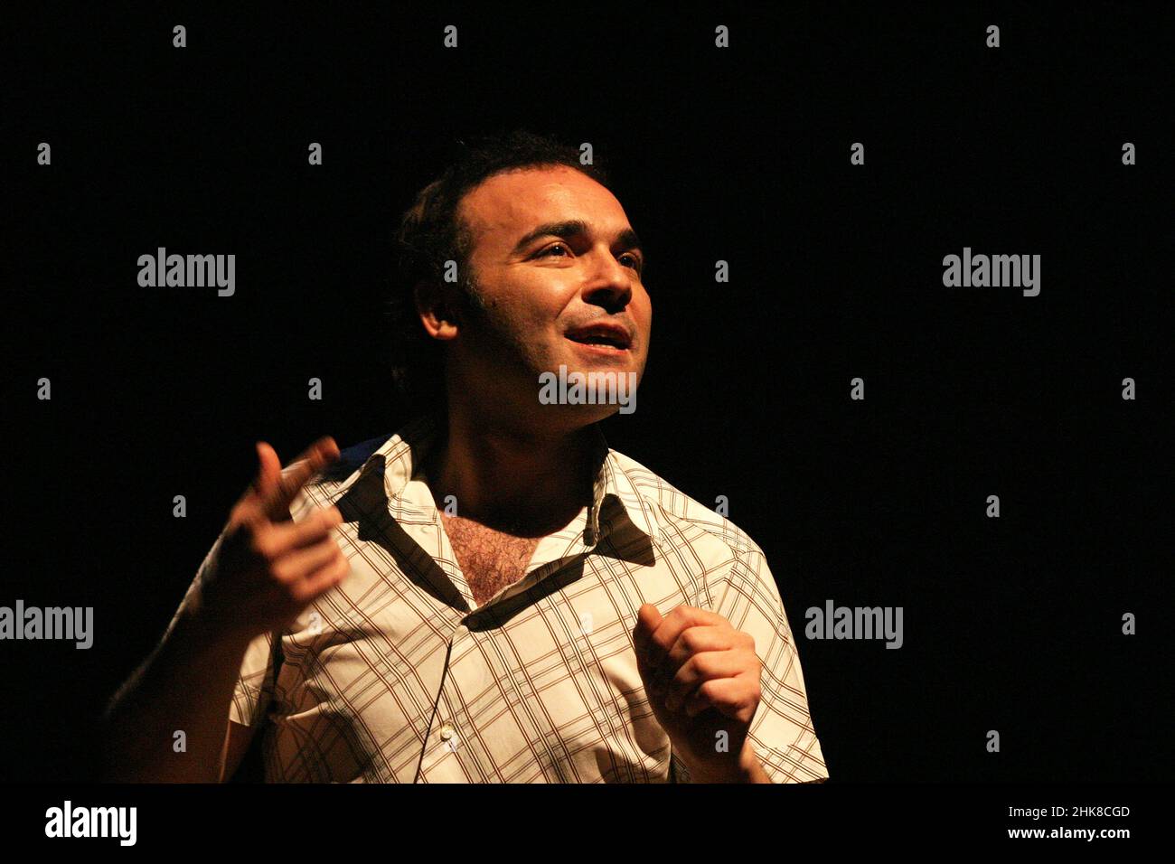 ISTANBUL, TURKEY - MARCH 28: Turkish actor, comedian and thespian Engin Gunaydin portrait on March 28, 2008 in Istanbul, Turkey. Stock Photo