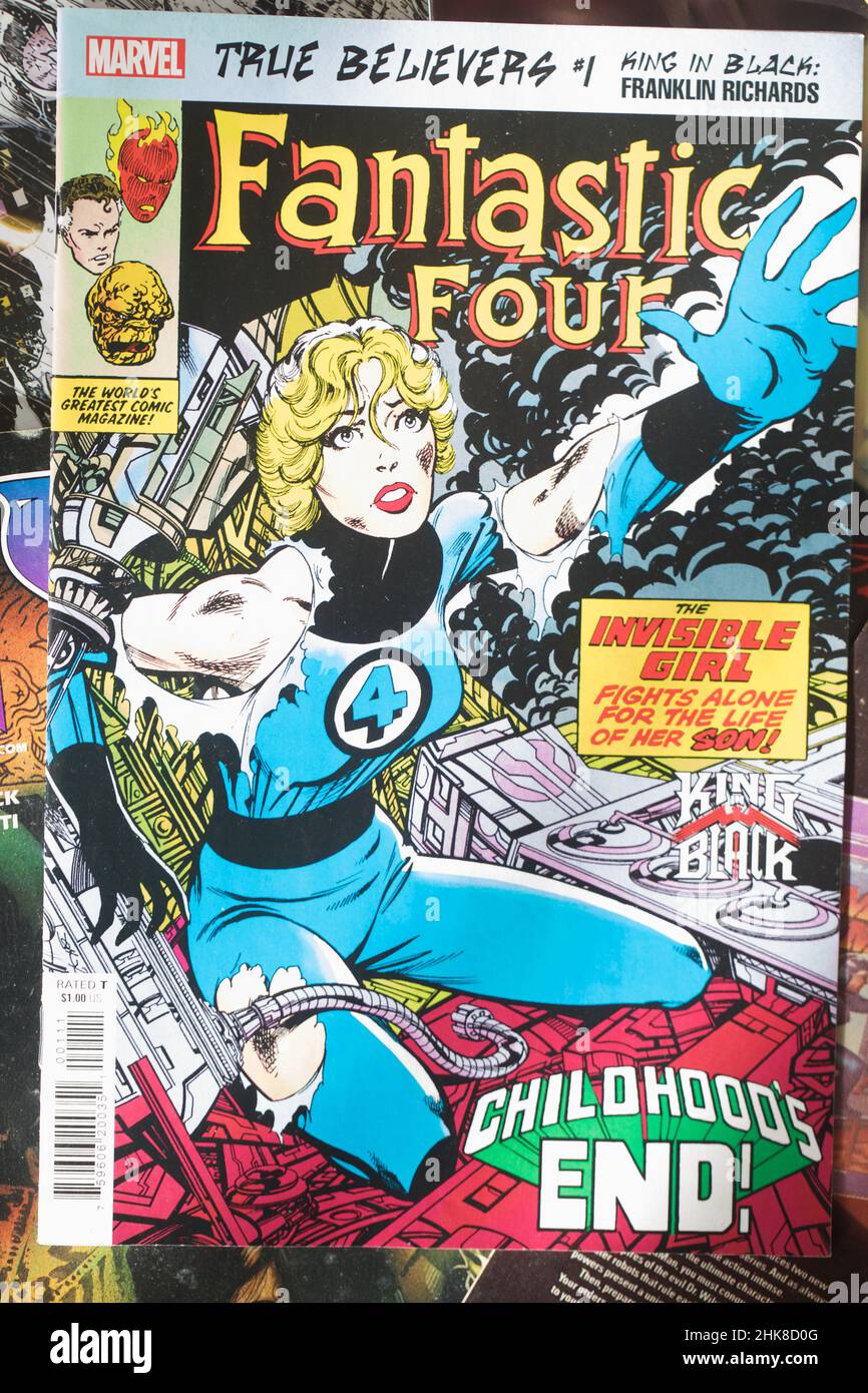 Fantastic Four comic book cover Stock Photo