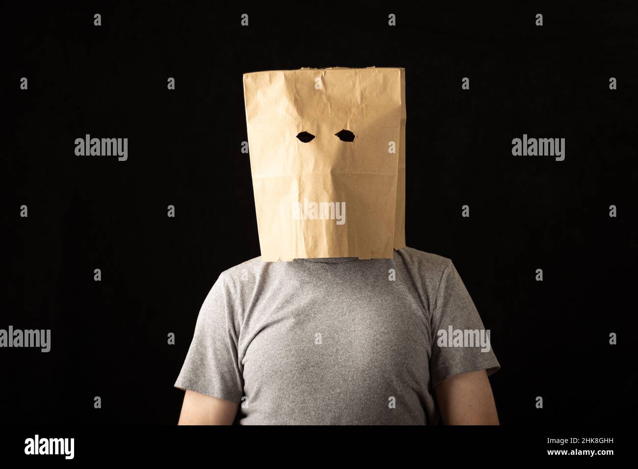Paper bag head man hires stock photography and images Alamy