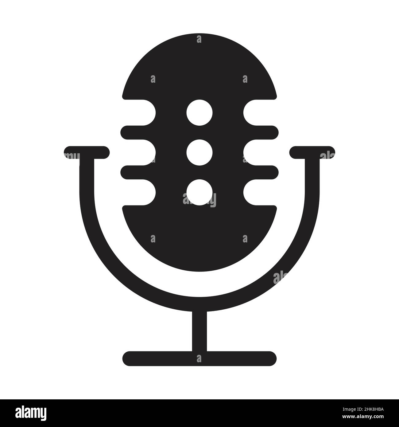 Microphone icon vector illustration for graphic design, logo, website