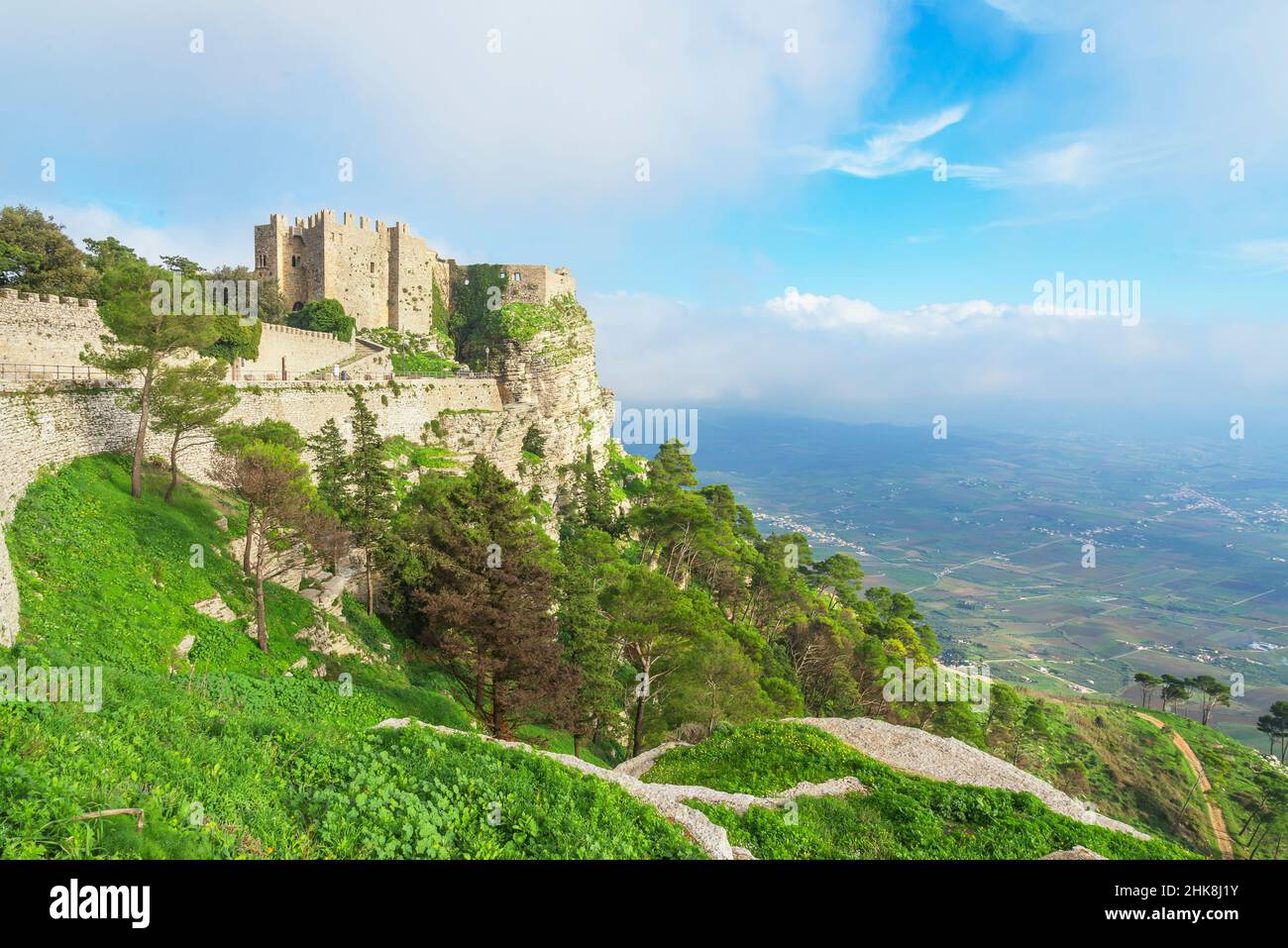 Venus Castle, Erice, Sicily, Italy Stock Photo