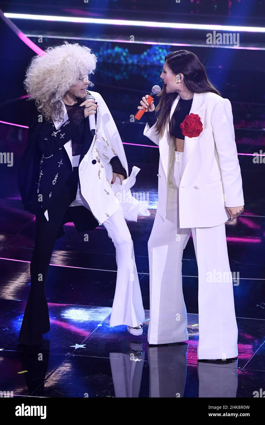 Sanremo, 72nd Italian Song Festival, Second Evening. The singers ...