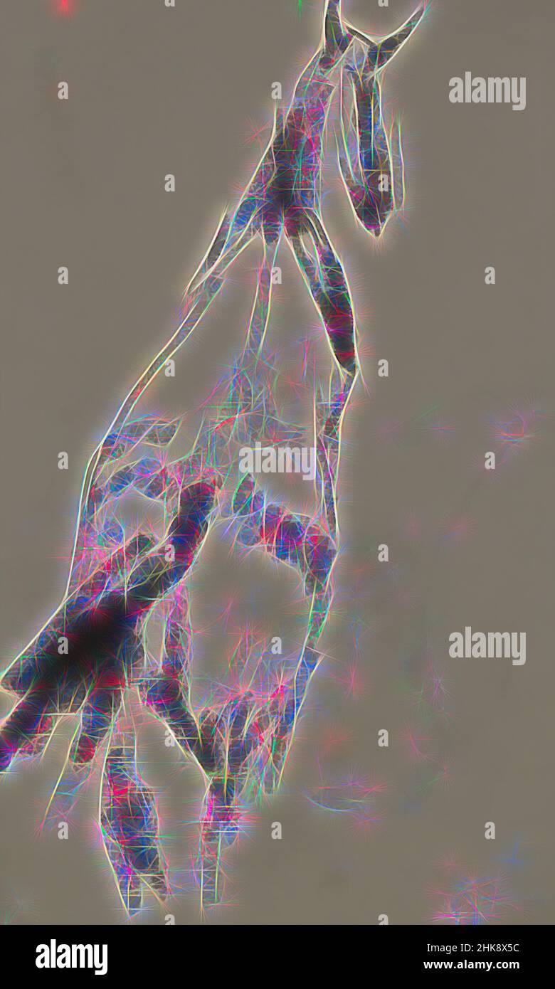Inspired by Horse, Reimagined by Artotop. Classic art reinvented with a modern twist. Design of warm cheerful glowing of brightness and light ray radiance. Photography inspired by surrealism and futurism, embracing dynamic energy of modern technology, movement, speed and revolutionize culture Stock Photo