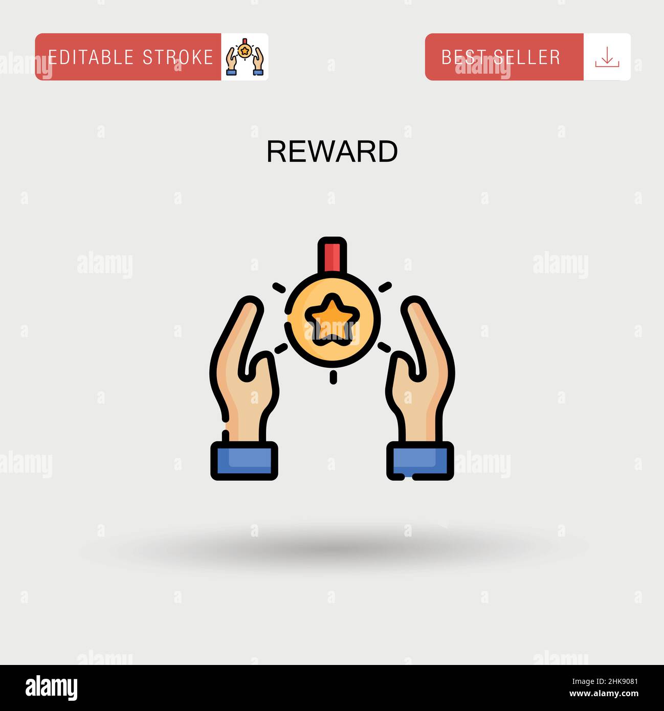 Reward Simple vector icon Stock Vector Image & Art - Alamy