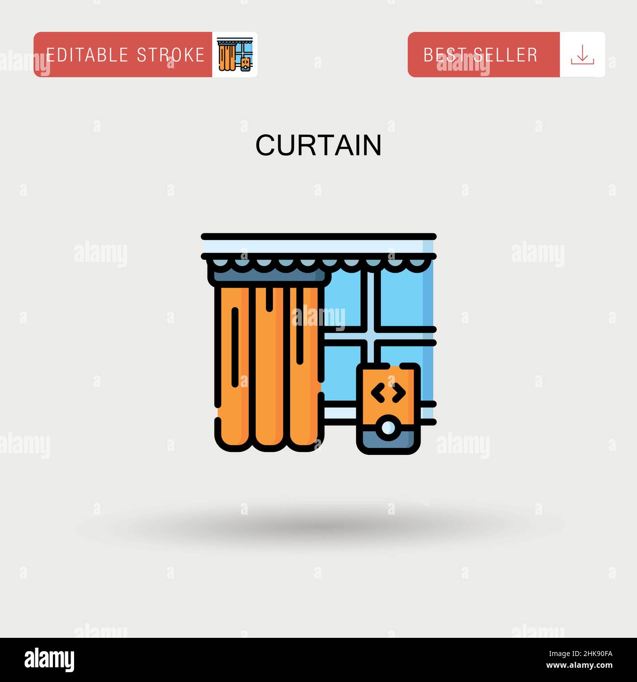 Classic curtain Stock Vector Images - Alamy