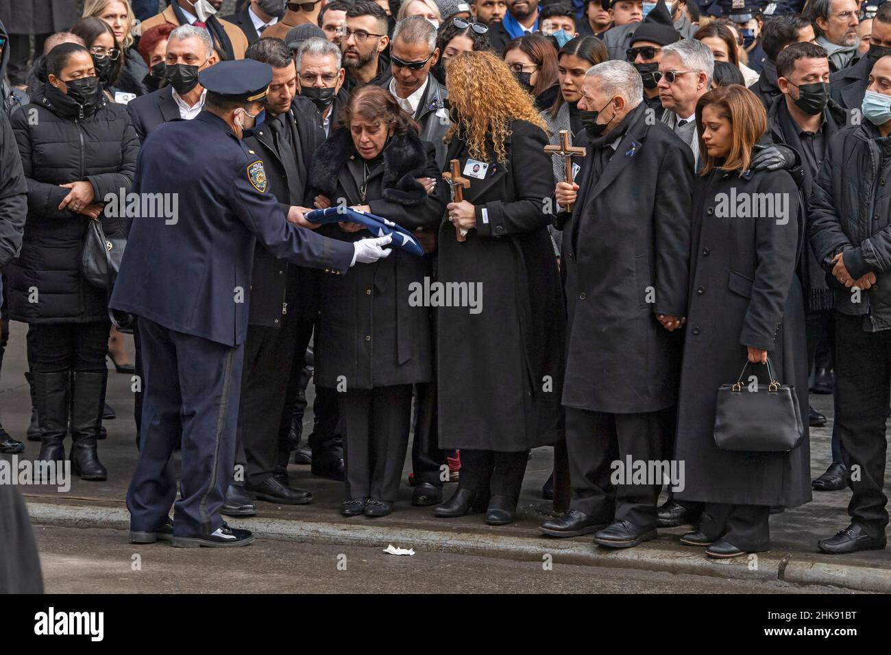 NEW YORK, NEW YORK FEBRUARY 02 The visibly distraught Amalia Mora