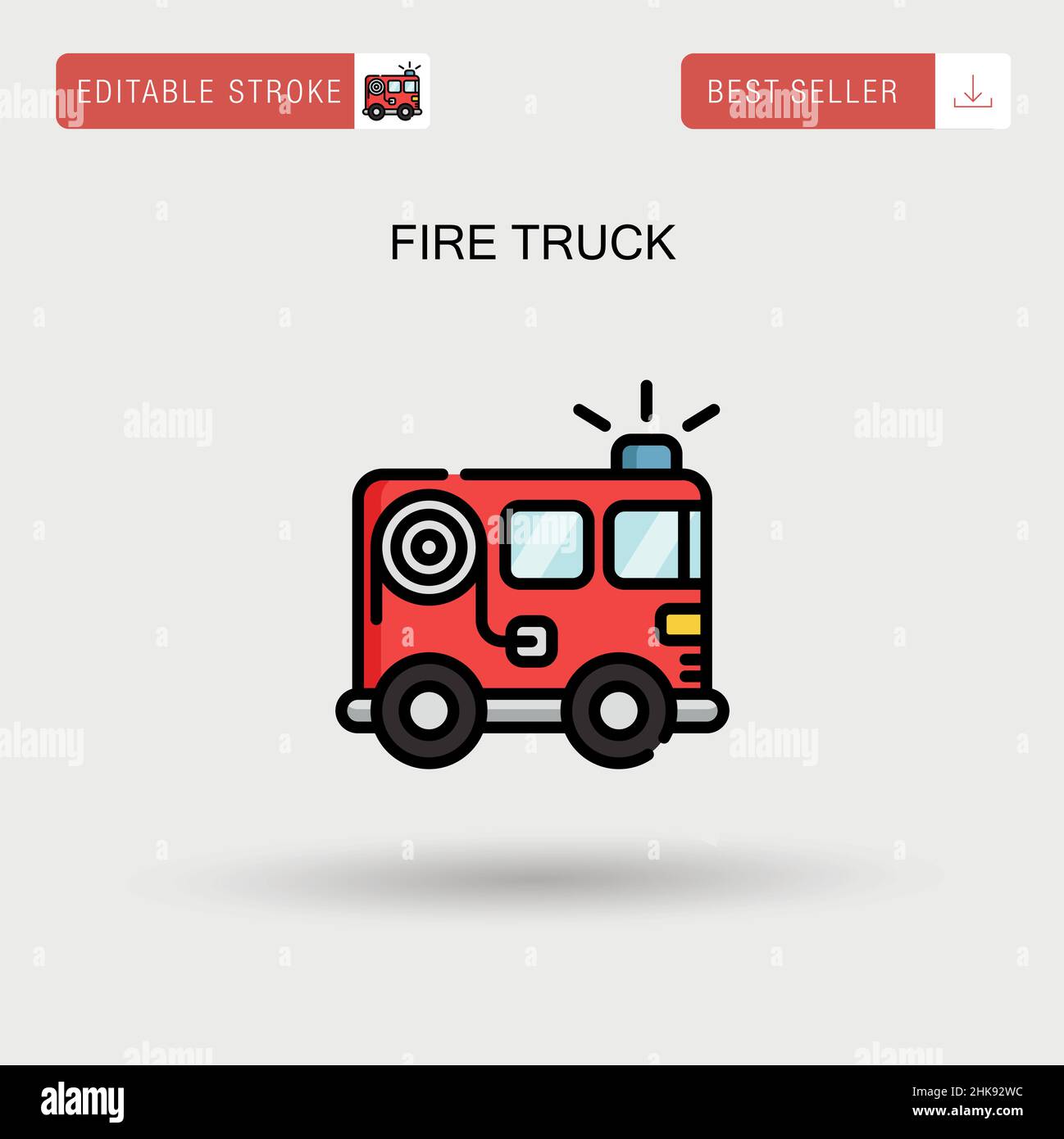 Cartoon fire truck hi-res stock photography and images - Page 5 - Alamy