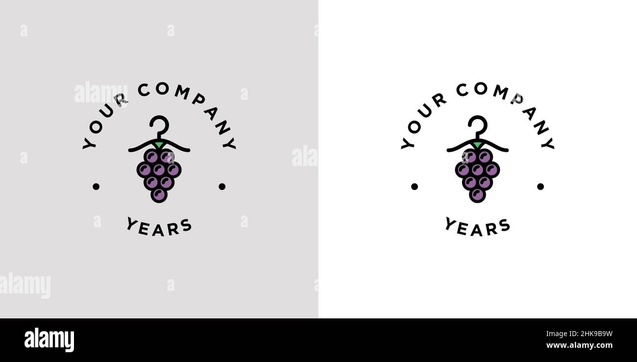 Unique and modern laundry logo Stock Vector