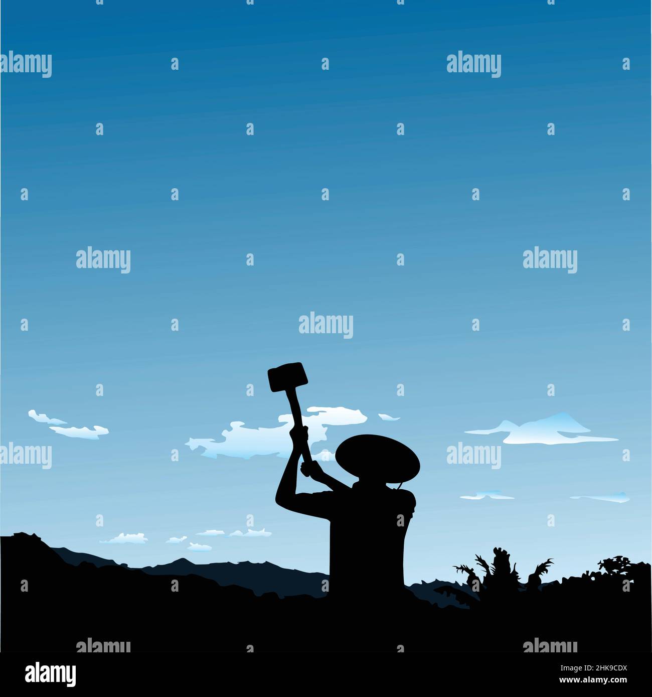 An attractive and beautiful illustration of a farmer Stock Vector Image ...
