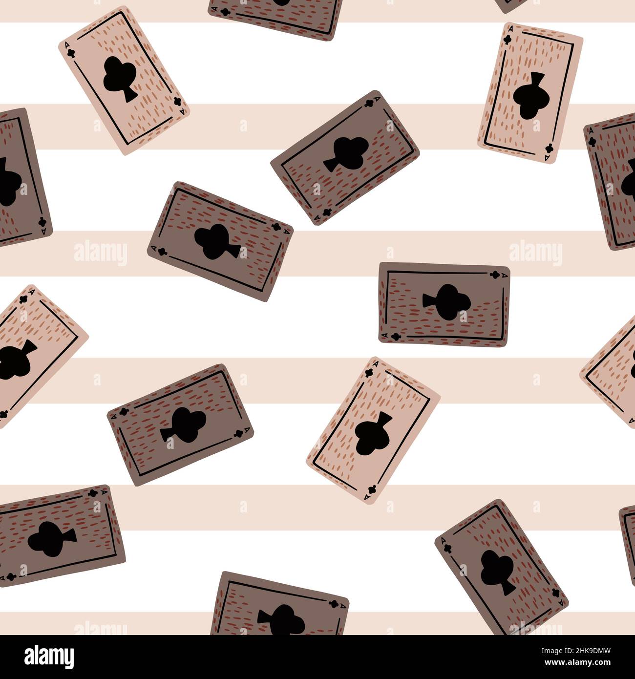Game cards seamless pattern. Design gambling. Repeated texture in ...