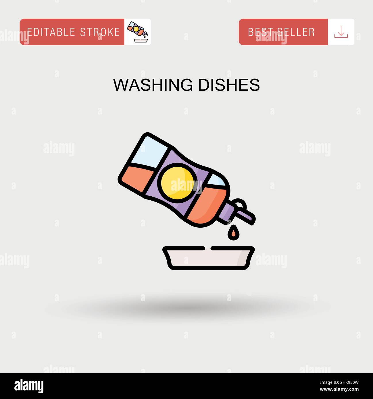 Dish Washing Equipment, Dirty and Clean Dishes, Kitchen Utensils,  Detergents, Dinnerware in Sink. Set of Flat Style Stock Vector -  Illustration of kitchenware, icon: 187040859