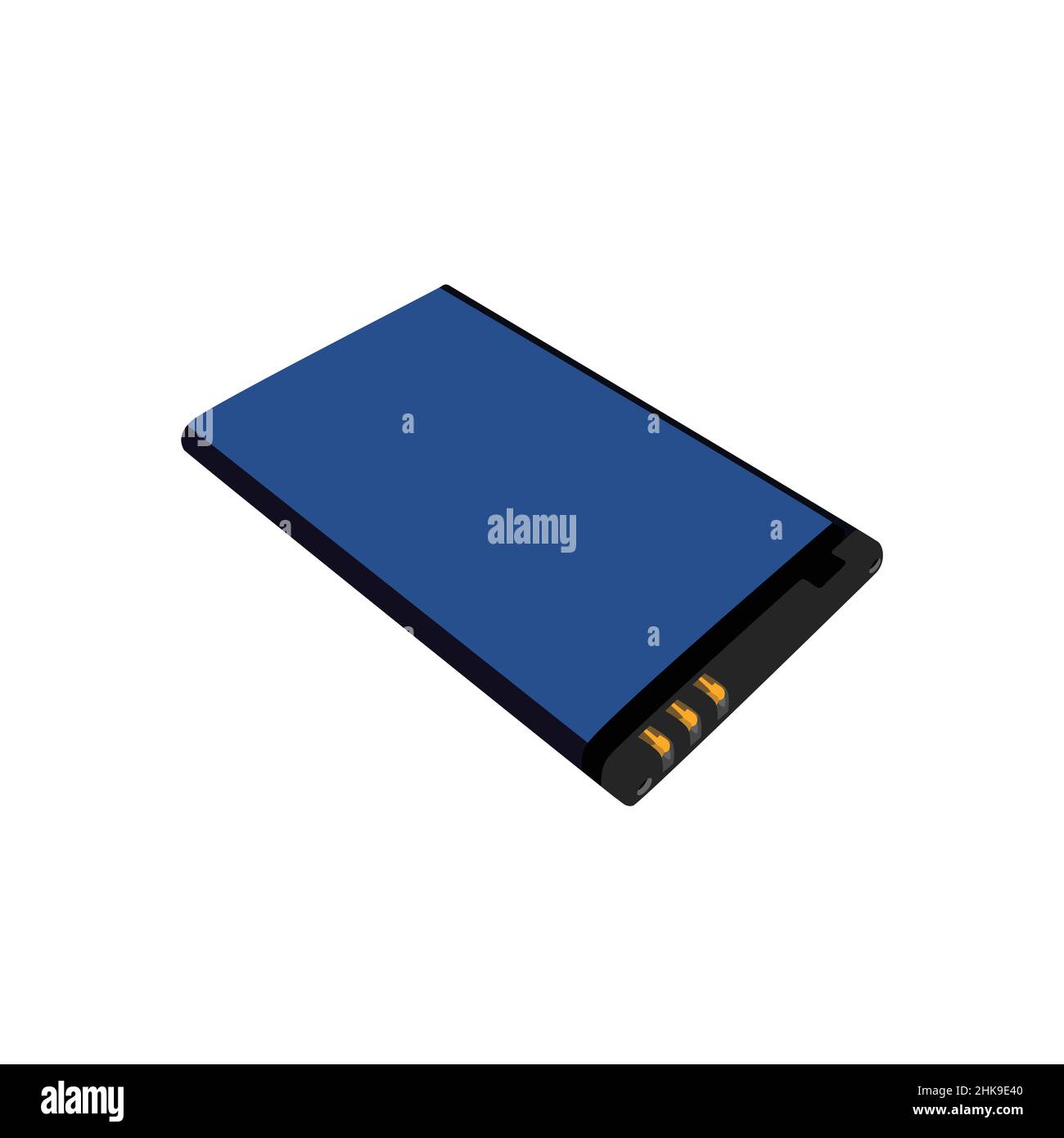 Illustration of classic cellphone battery baterai Stock Vector Image ...