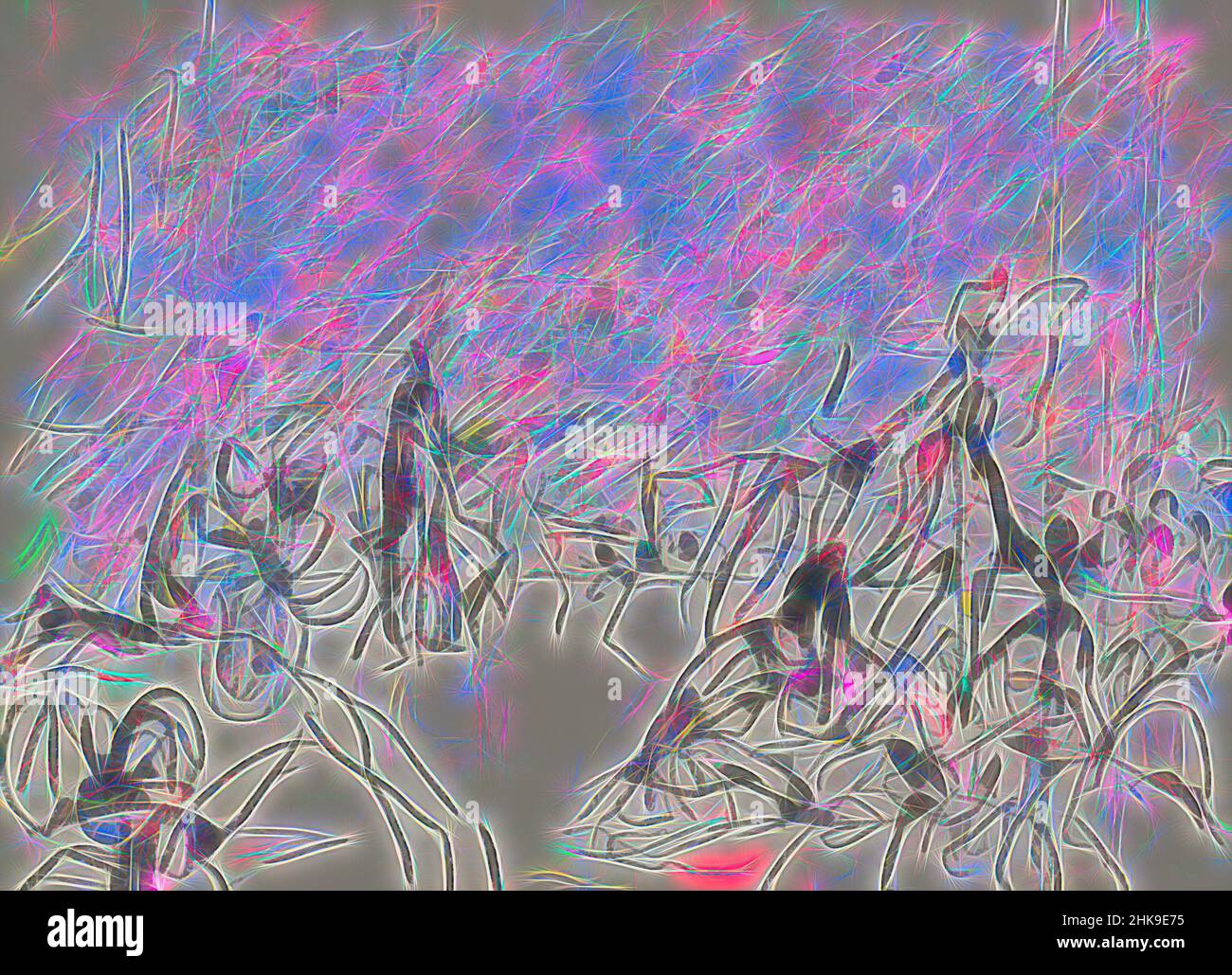Inspired by a dance performance. Performance with spectators. Indonesia, Reimagined by Artotop. Classic art reinvented with a modern twist. Design of warm cheerful glowing of brightness and light ray radiance. Photography inspired by surrealism and futurism, embracing dynamic energy of modern technology, movement, speed and revolutionize culture Stock Photo