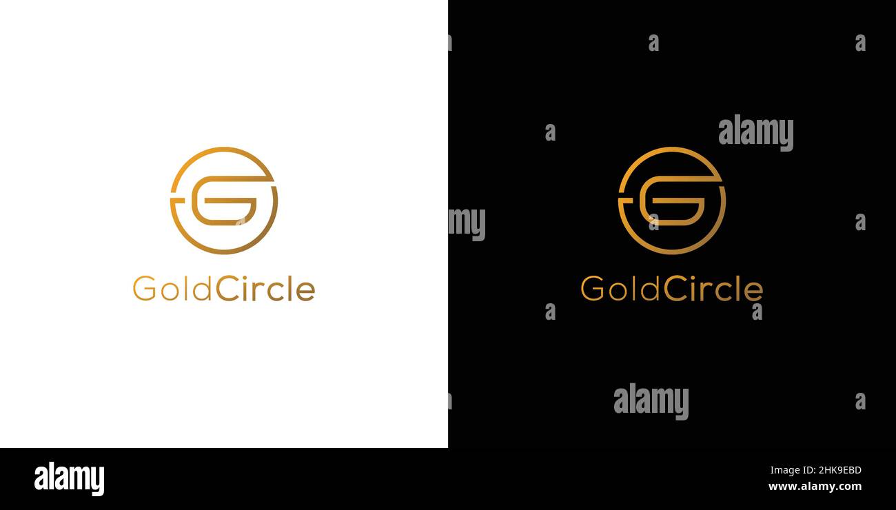 Modern and unique letter G initials logo design Stock Vector