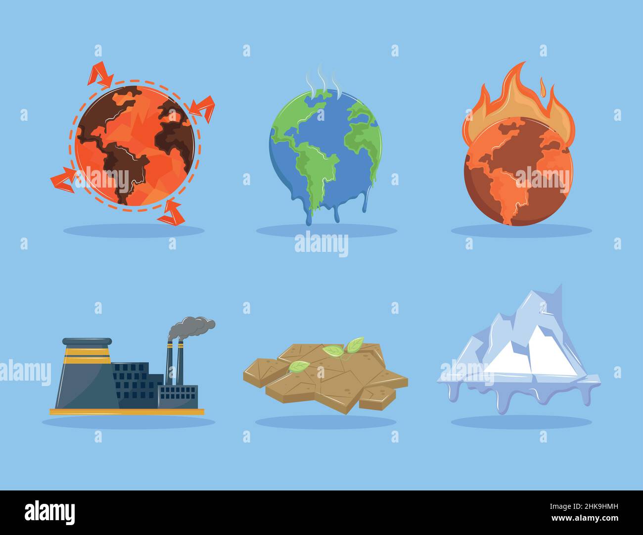 set of climate change Stock Vector Image & Art - Alamy