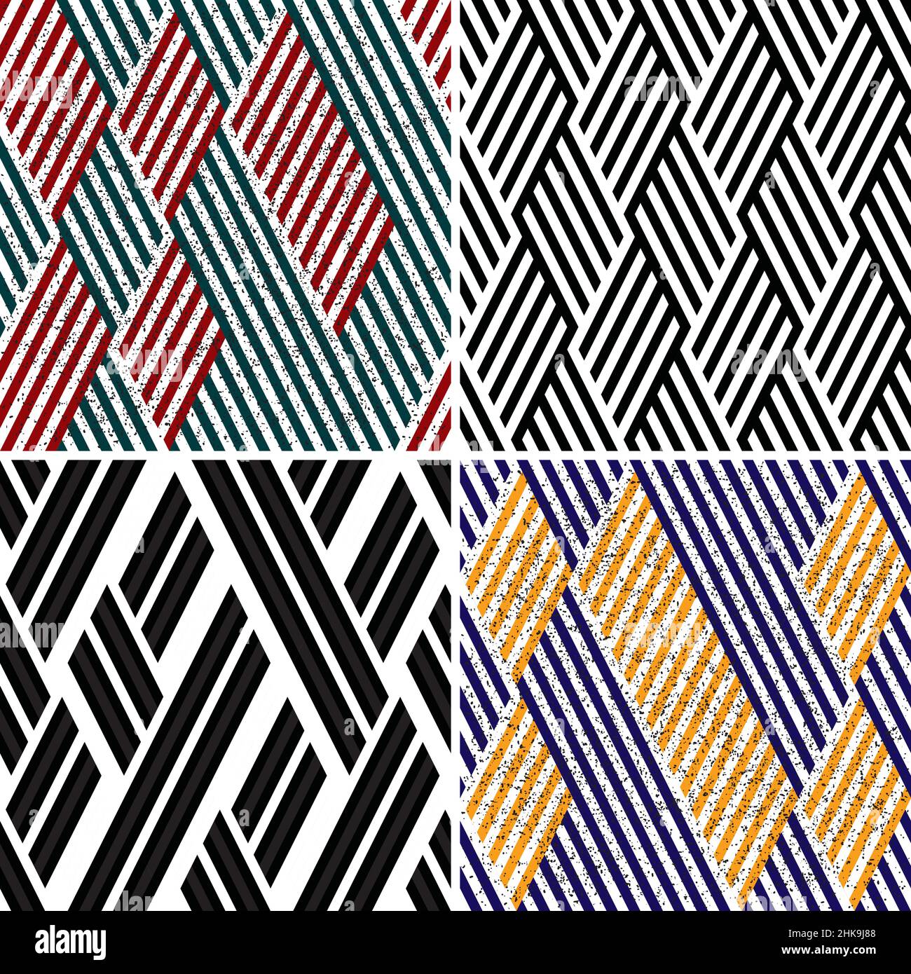 4 different vector patterns in the same package(eps). One pattern is paid and 3 are free (white dividing lines) Stock Vector