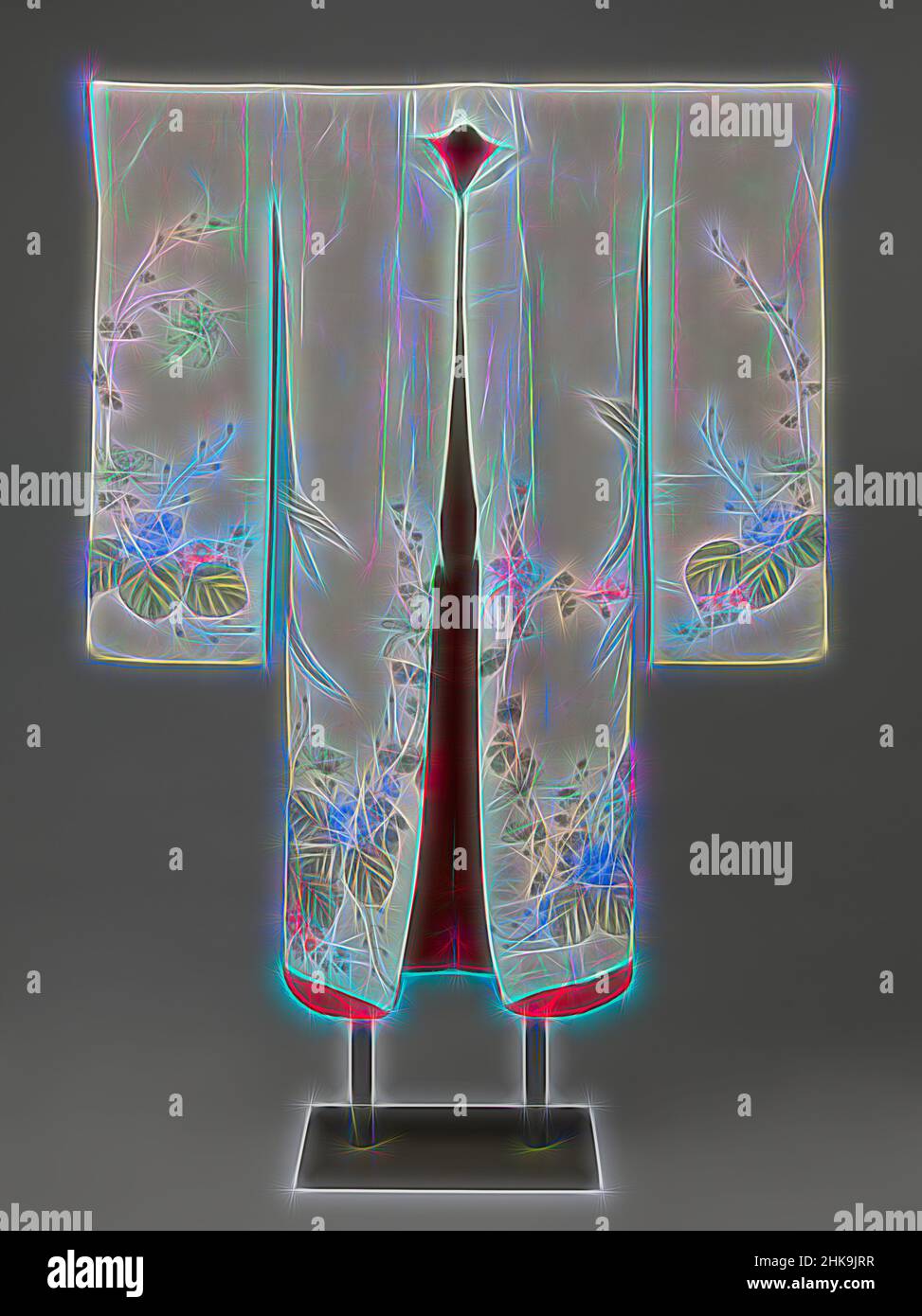 Moderner Kimono-Symbolkonturvektor. CAD gi. Oberer Riemen  Stock-Vektorgrafik - Alamy