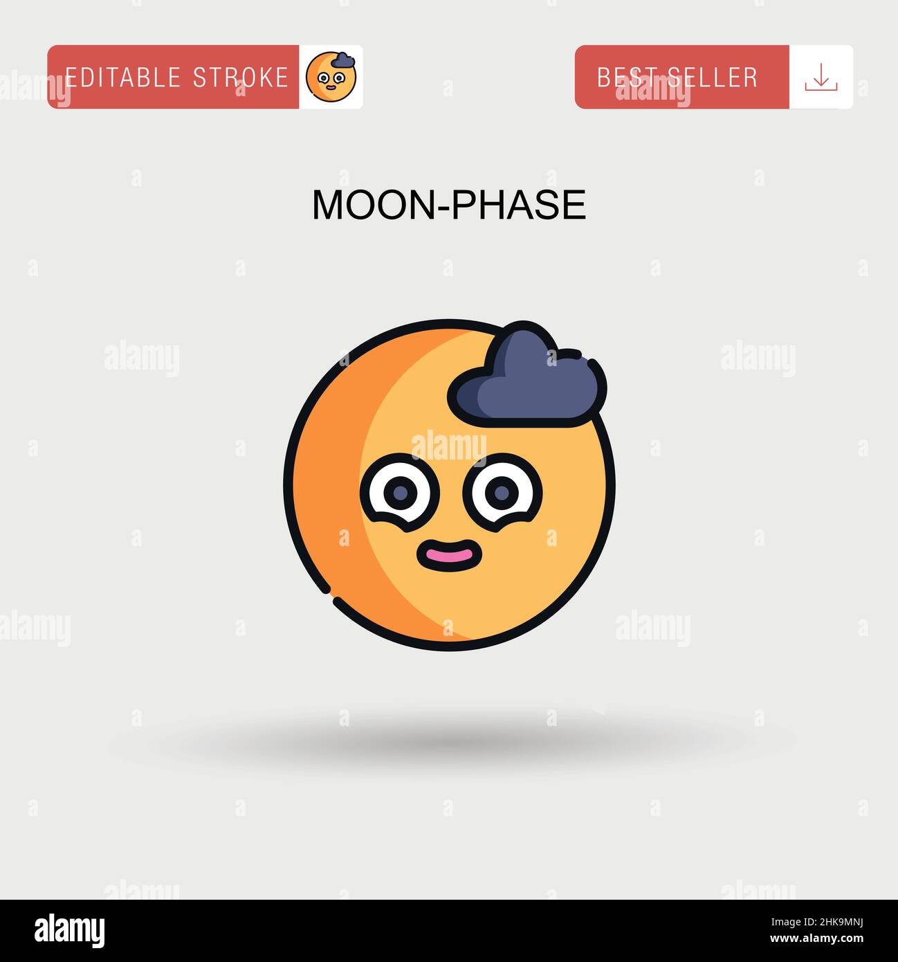 Moon phase circle Stock Vector Images - Alamy