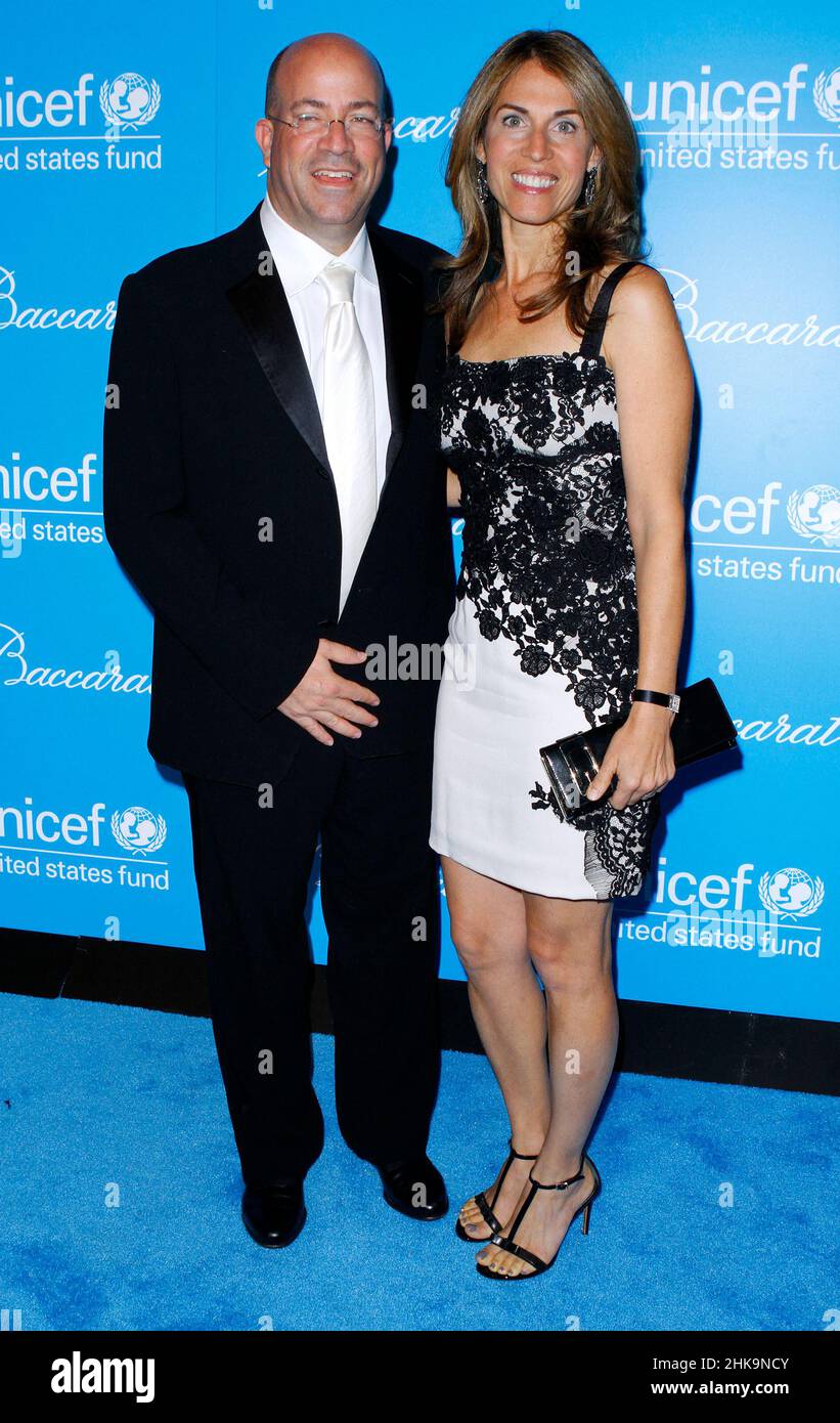 File photo dated November 29, 2011 of Jeff Zucker and Caryn Zucker attend the 7th Annual UNICEF Snowflake Ball at Cipriani 42nd Street in New York City, NY, USA. CNN president Jeff Zucker has resigned from the network after failing to disclose a romantic relationship with a senior executive. The 56-year-old Mr Zucker said in a memo to colleagues that he was 'wrong' to not report the relationship as required. The relationship was discovered during an investigation into the conduct of fired CNN anchor Chris Cuomo. Photo by Donna Ward/ABACAPRESS.COM Stock Photo