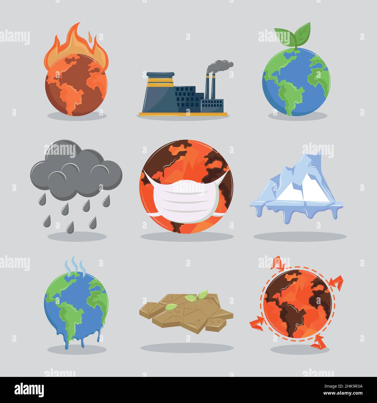 icons set climate change Stock Vector Image & Art - Alamy