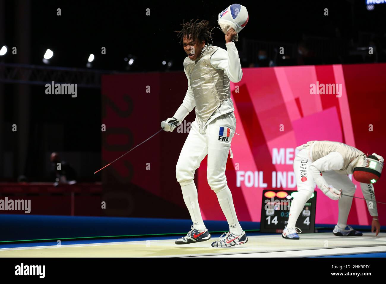 JULY 26th, 2021 - CHIBA, JAPAN: Enzo Lefort of France reacts to ...
