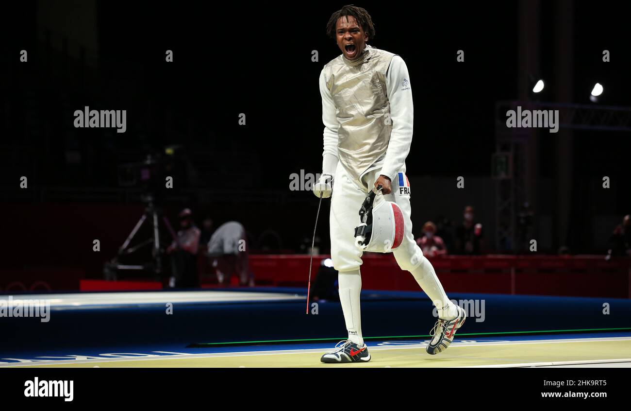 JULY 26th, 2021 - CHIBA, JAPAN: Enzo Lefort of France reacts to ...