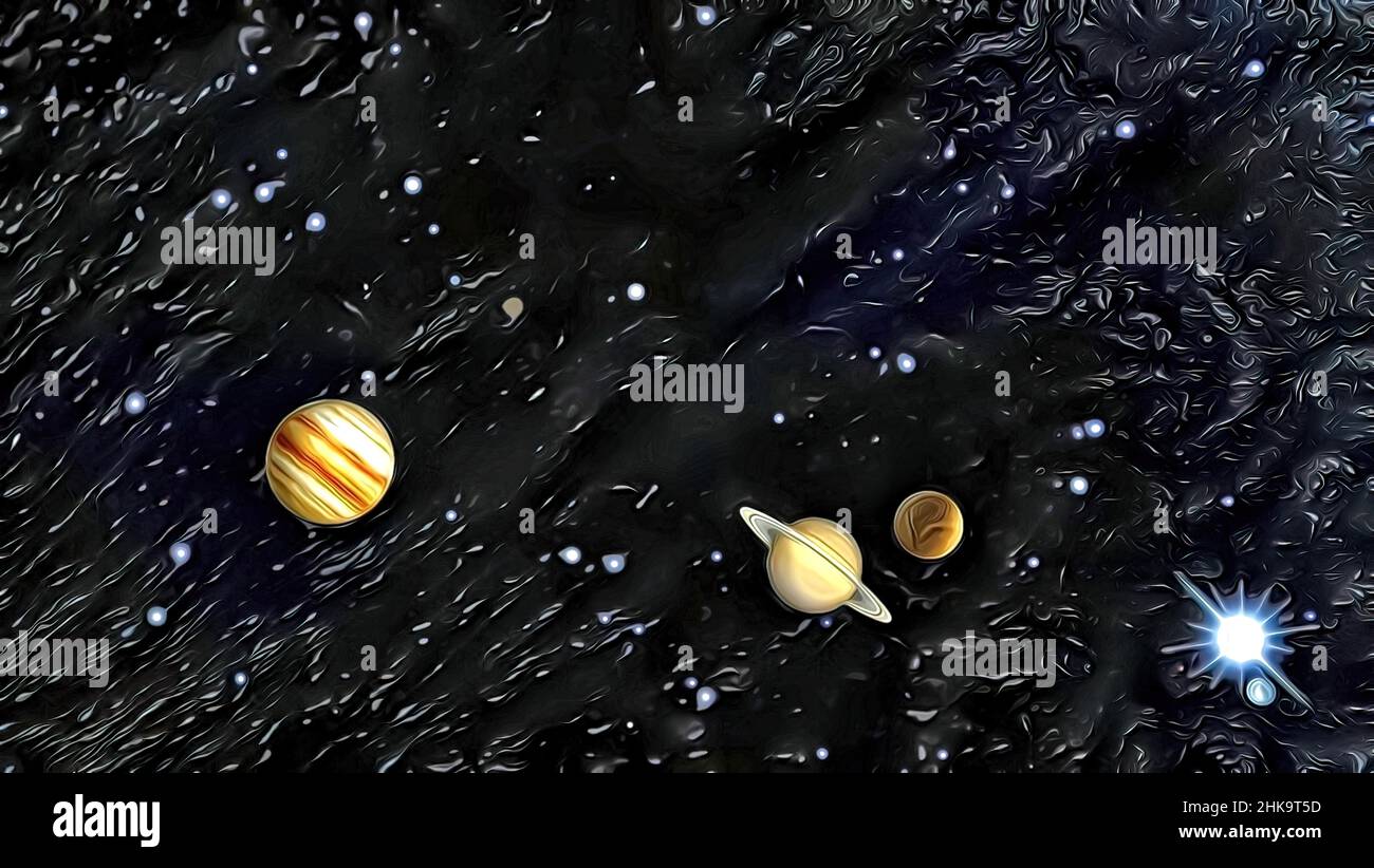 Infinite universe, outer space, stars and Stock Photo Alamy
