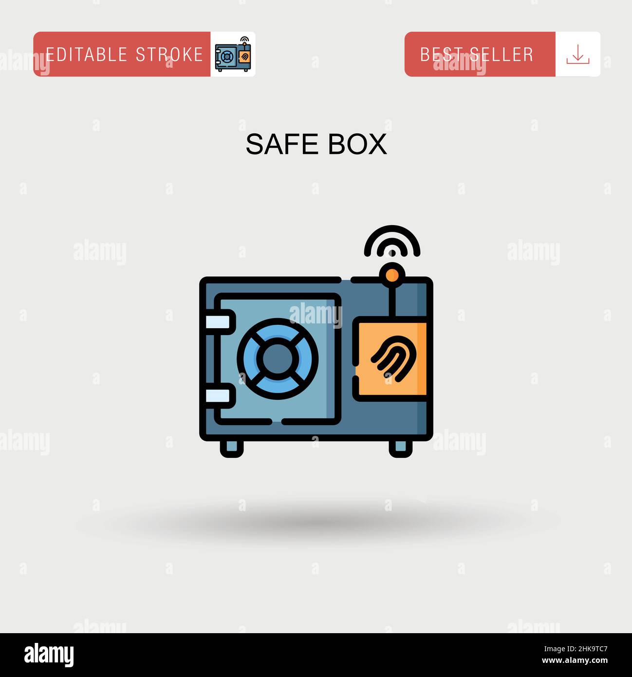 Safe box Simple vector icon Stock Vector Image & Art Alamy