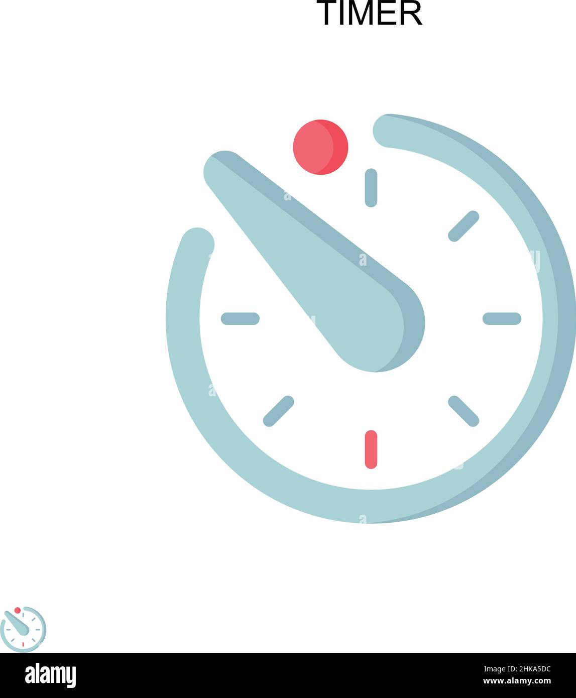 Timer Simple vector icon. Illustration symbol design template for web ...