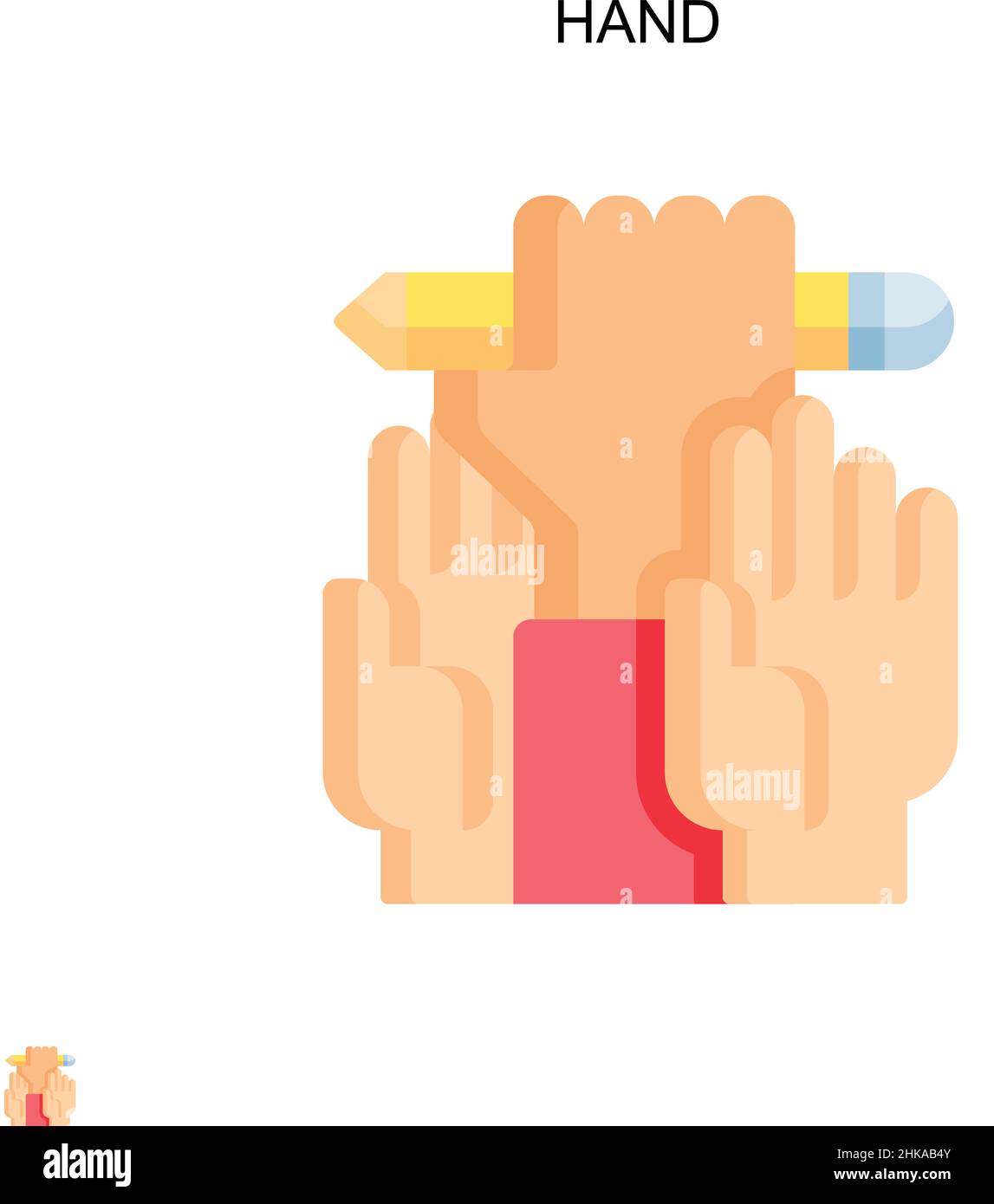 Hand Simple vector icon. Illustration symbol design template for web ...