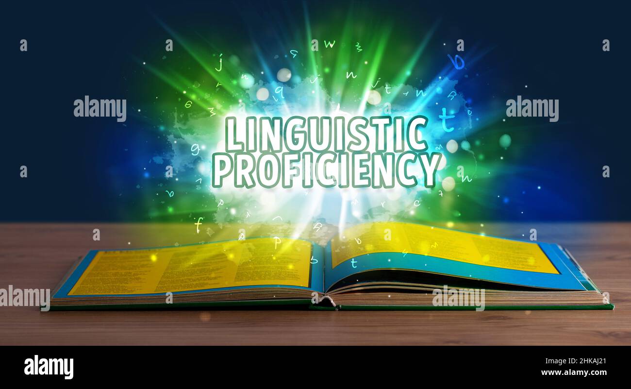 Teacher Book Inscription Educational inscription coming out from an open book Stock Photo - Alamy
