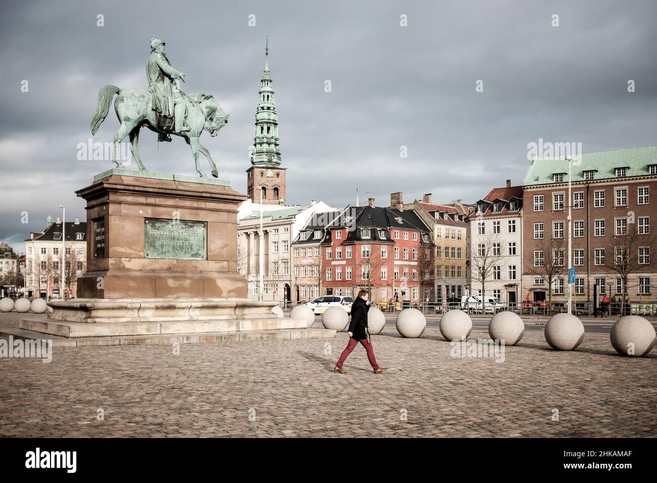 The Centrum district of Copenhagen, close to Christianborg. Stock Photo