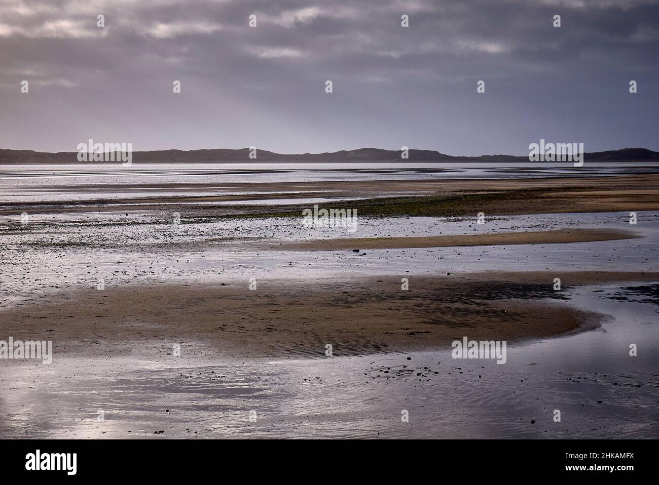 The King's Harbour (Königshafen) in the north of the island of Sylt in List at low tide. Stock Photo