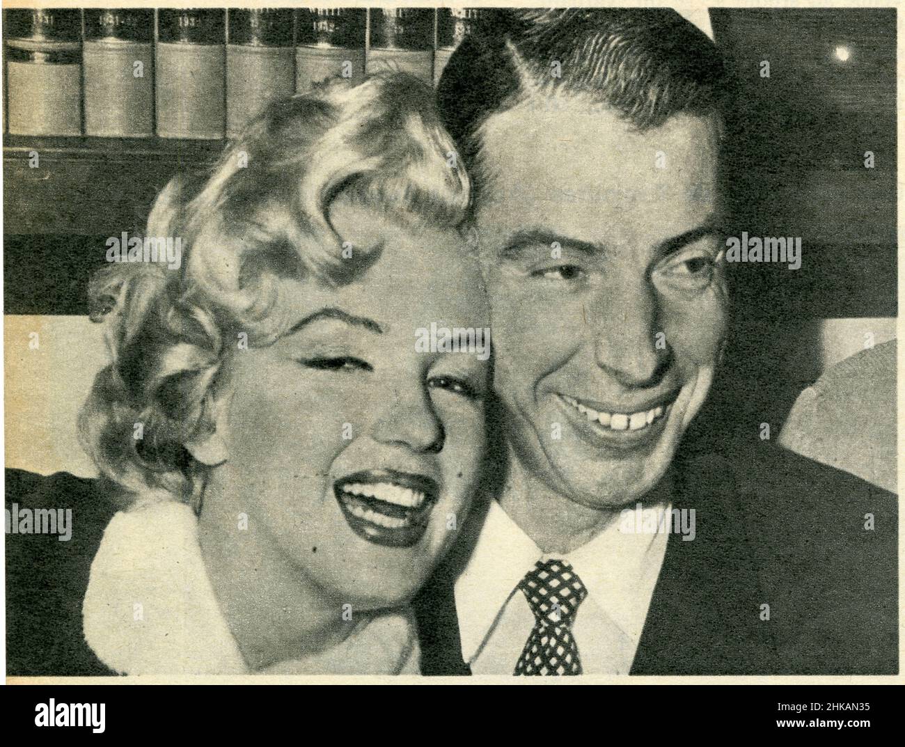 Marilyn Monroe en janvier 1954 épouse le champion de base-ball Joe Di Maggio Stock Photo