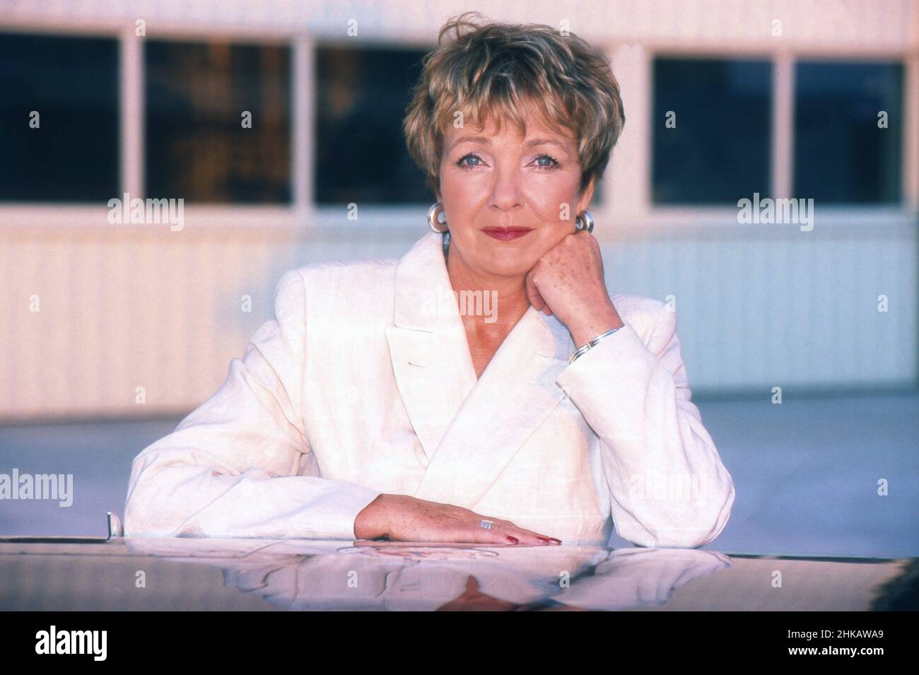 Gila von Weitershausen, deutsche Schauspielerin, in der Folge 'Kalte Herzen' der Krimiserie 'Tatort', Deutschland 1999. Stock Photo