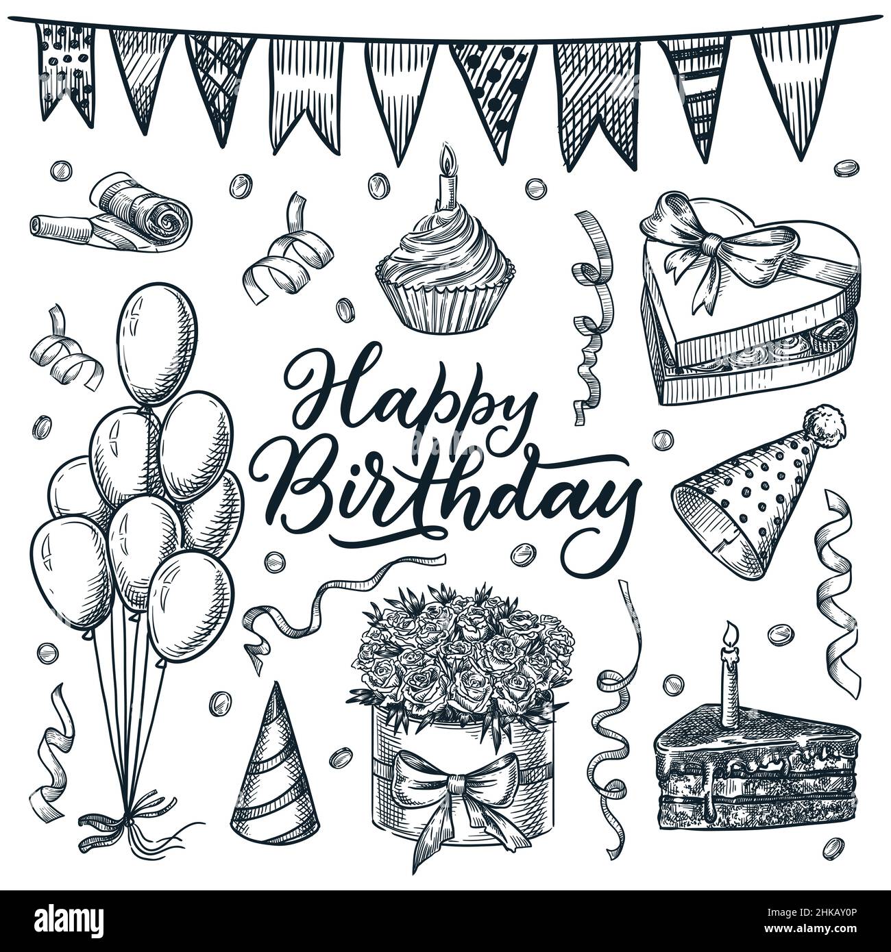 Birthday celebration background female Cut Out Stock Images  Pictures   Alamy