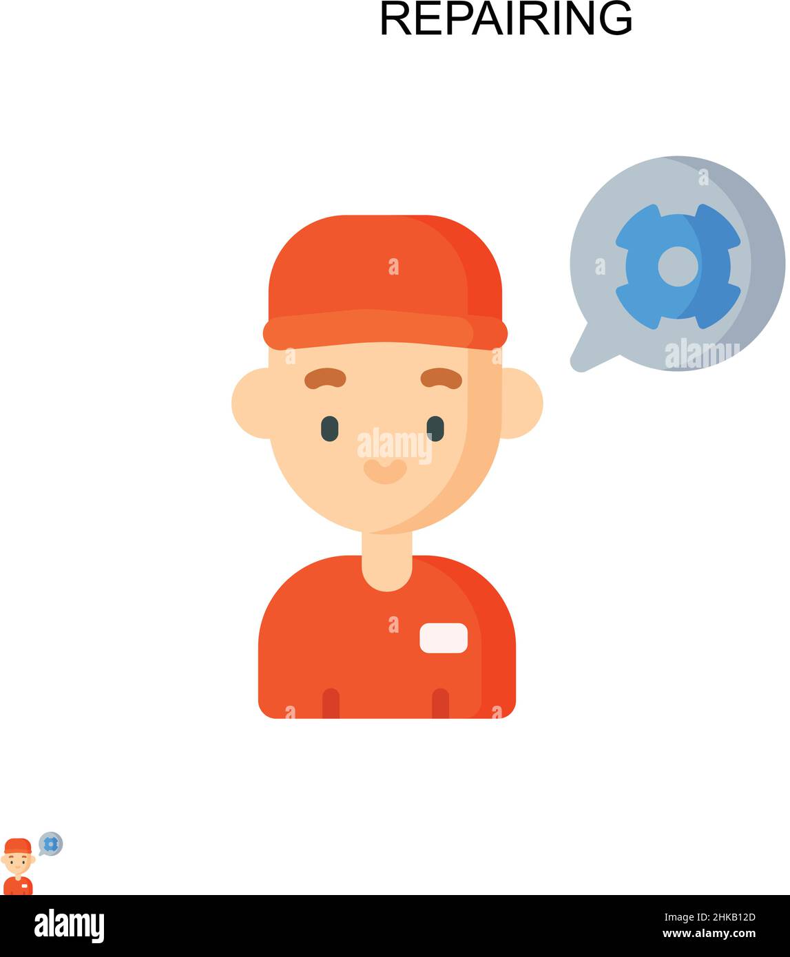 Repairing Simple vector icon. Illustration symbol design template for ...