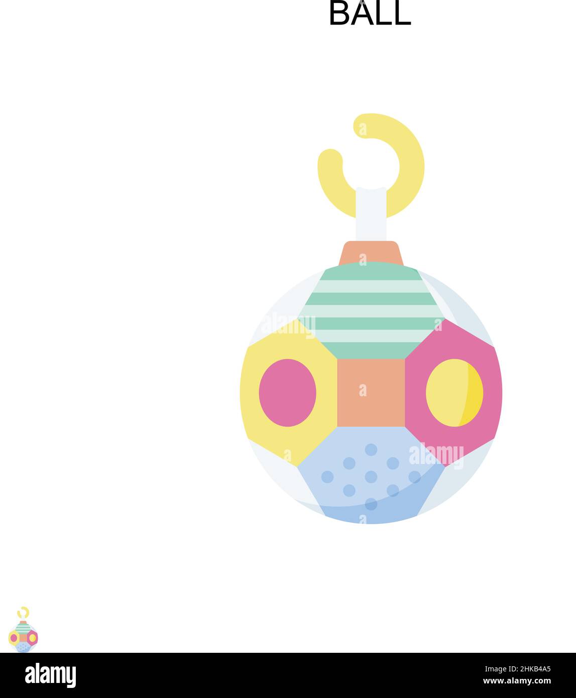 Ball Simple vector icon. Illustration symbol design template for web ...