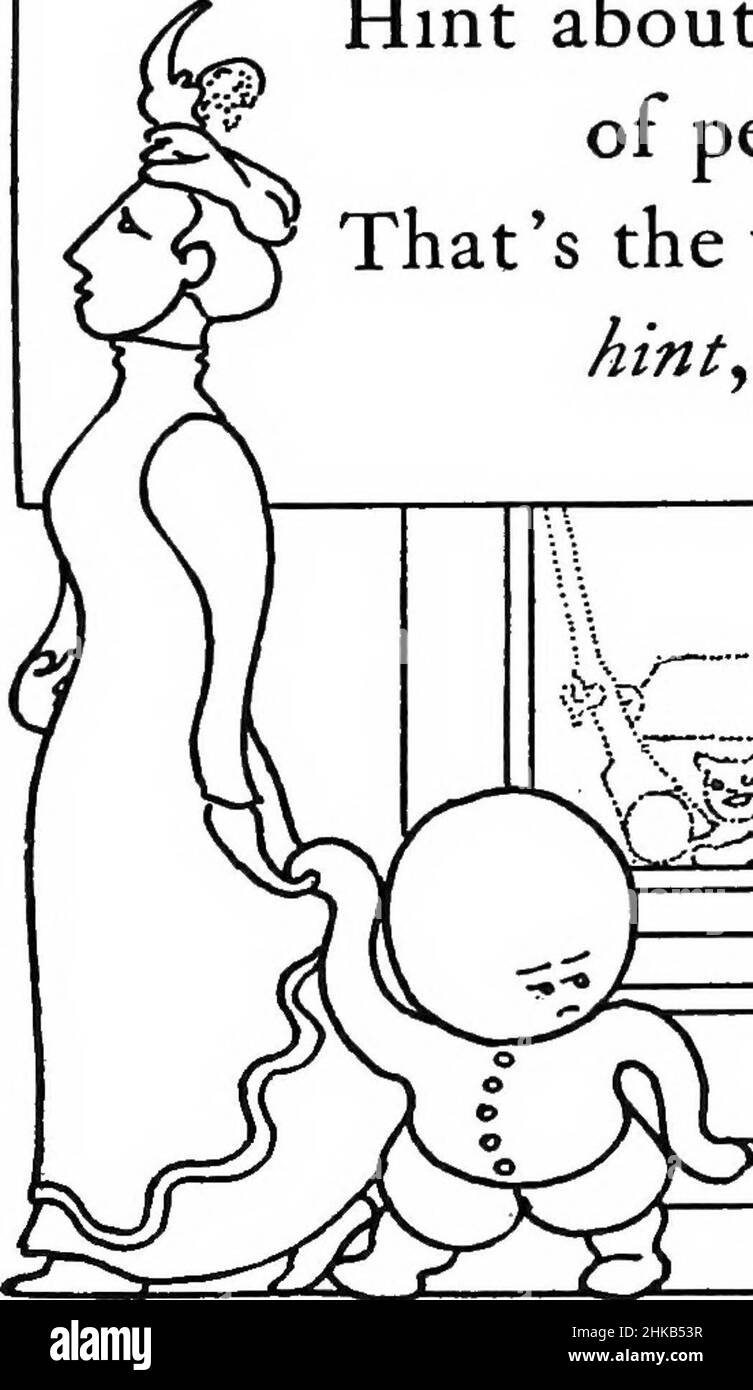 'Goops and how to be them; a manual of manners for polite infants inculcating many juvenile virtues both by precept and example, with ninety drawings' (1900) Stock Photo