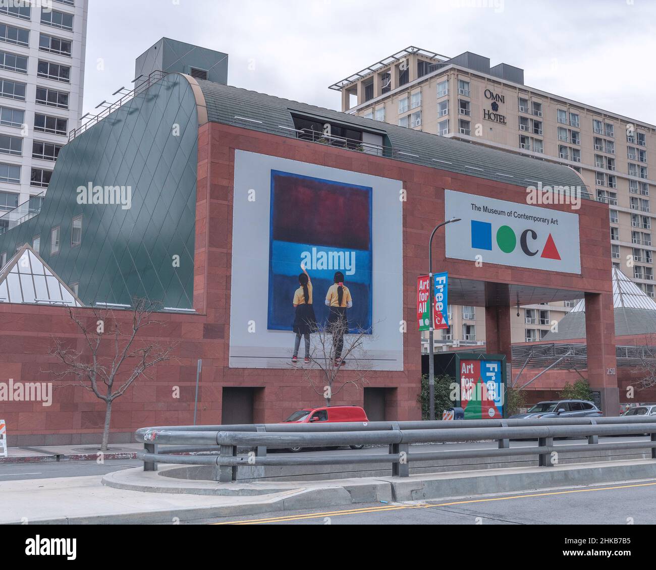 Los Angeles, CA, USA - January 31, 2022 - Exterior of The Museum of Contemporary Art (MOCA) in downtown Los Angeles, CA. Stock Photo