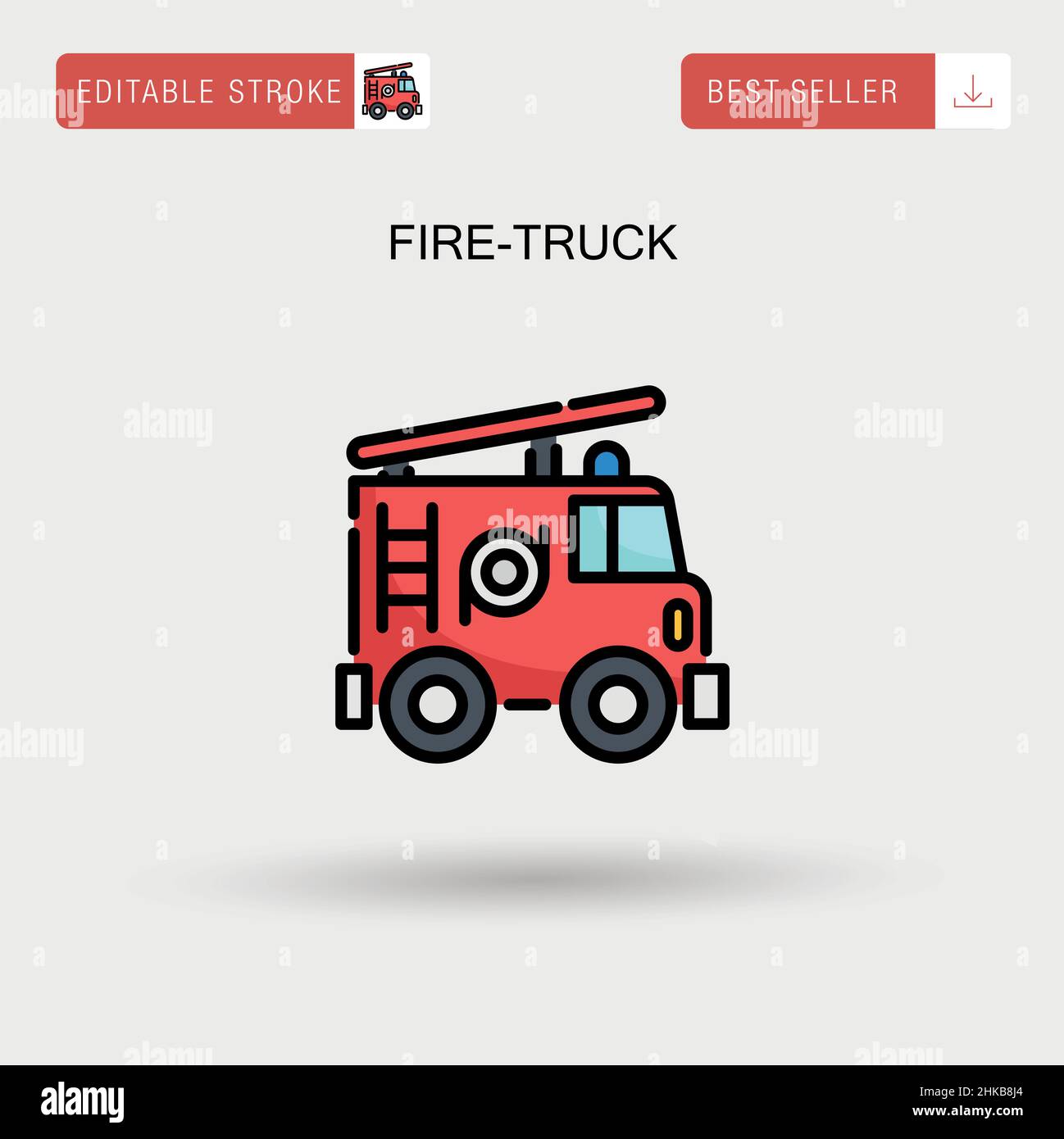 Accident fire engine Stock Vector Images - Alamy