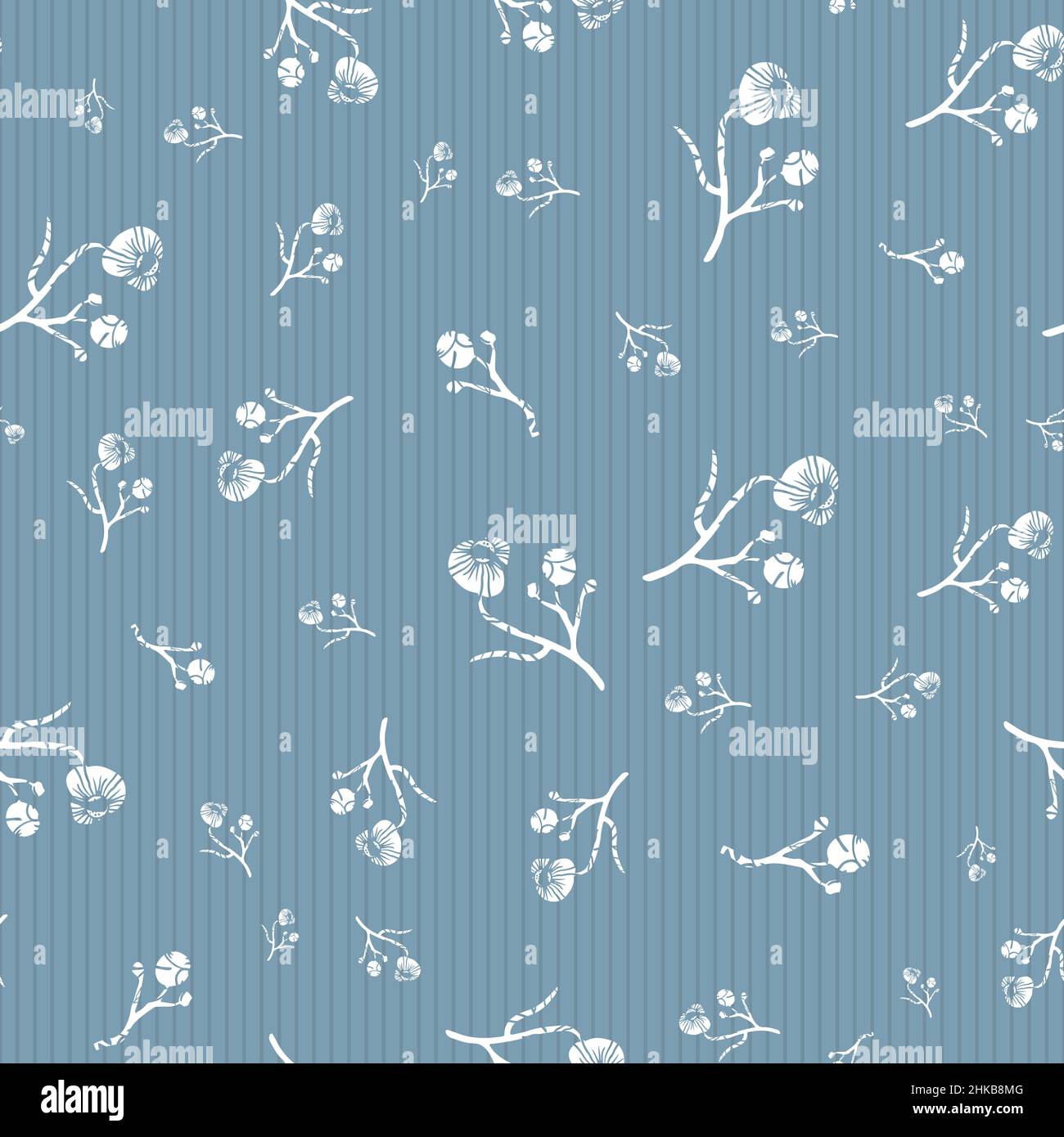 Modern abstract wild meadow flower seamless vector pattern background ...